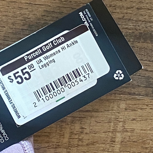 Under Armour lilac high rise, compression, ankle legging. Sz L - Picture 12 of 16